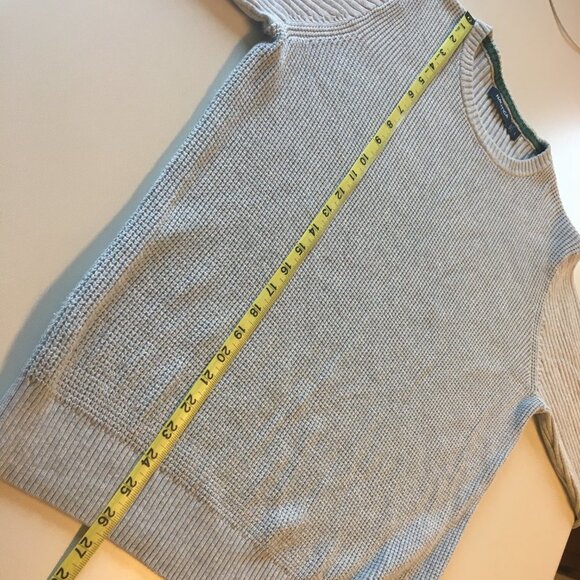 Nautica Sweater Textured Knit Cotton Gray Men's Large - Picture 7 of 10